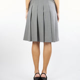 Gonna Grigio a pieghe in lana GIMMY 10 MAX MARA STUDIO 