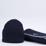 Set cappello e sciarpa con logo Emporio Armani