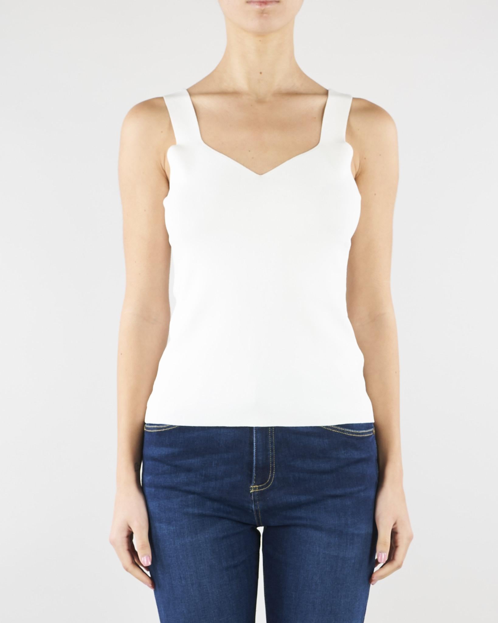 Top Panna in maglia SP5NT057 1041 ICONA 