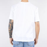 T-shirt basic Bianco in jersey lucido