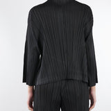 Cardigan Nero plissettato con inserti in lurex M6PY26 B1063 MEIMEIJ 