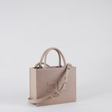 Tote piccola con impunture a contrasto