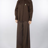 Camicia Moro in cotone con tasca e spilla