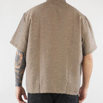 Camicia jacquard Taupe Relaxed fit CA3633 35 I'M BRIAN 