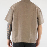Camicia jacquard Taupe Relaxed fit CA3633 35 I'M BRIAN 