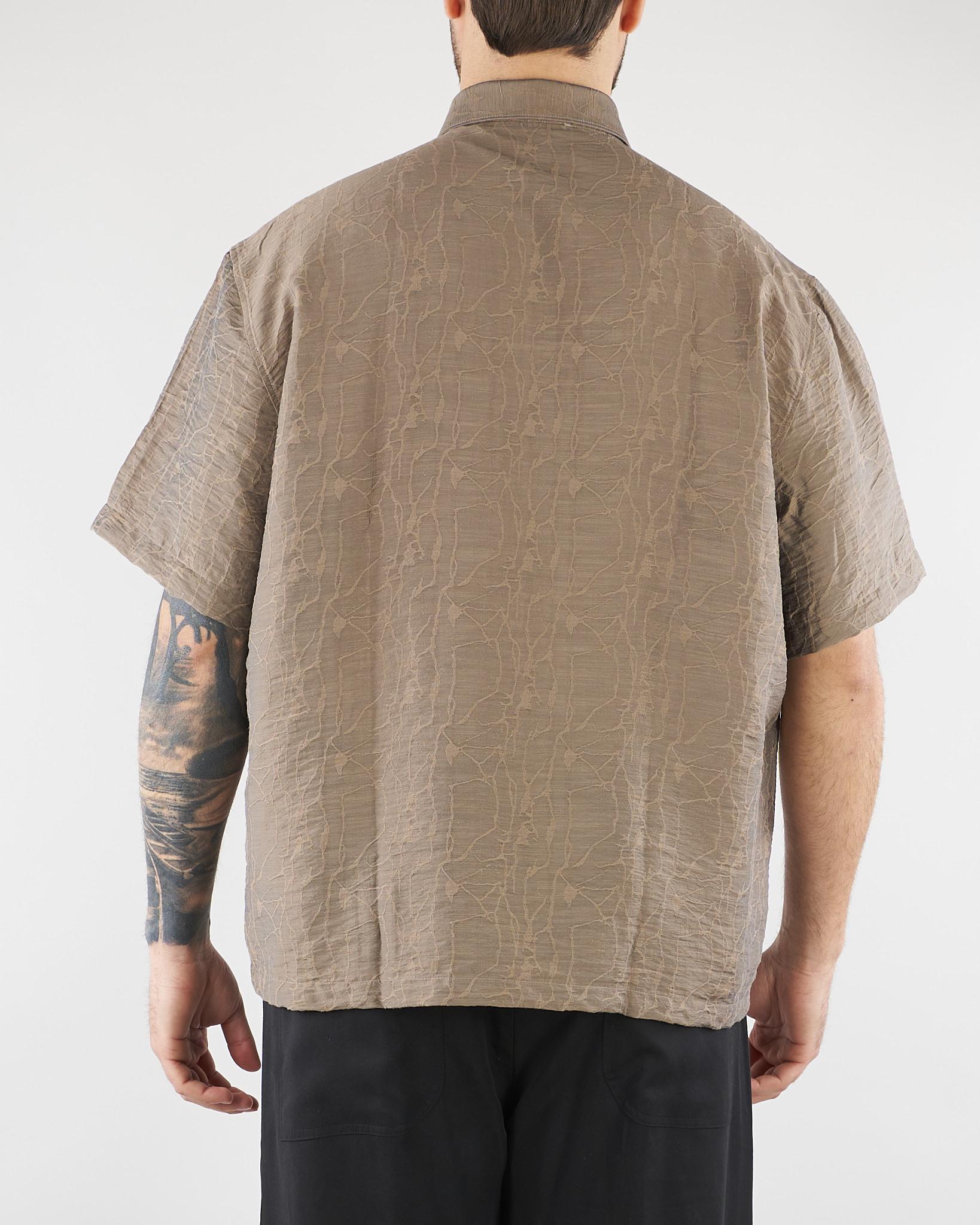 Camicia jacquard Taupe Relaxed fit CA3633 35 I'M BRIAN 
