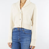 Cardigan Crema in misto cashmere con paillette ZAMBIA 1 MARELLA 