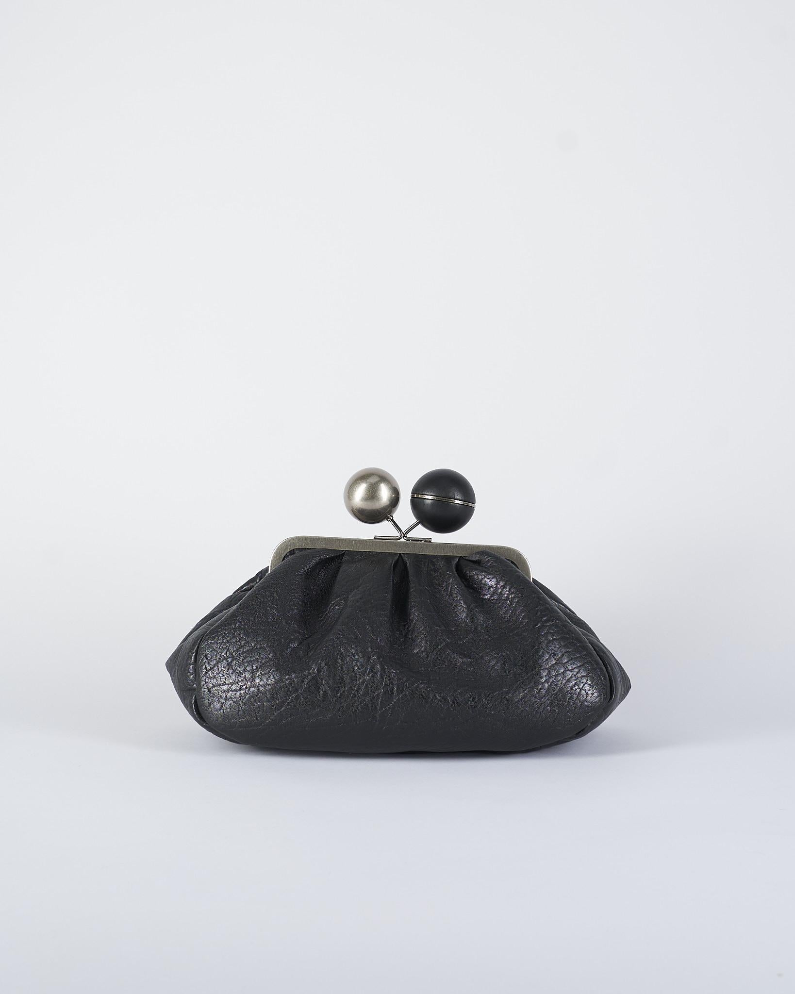 Borsa Nero Pasticcino Bag medium in nappa LECITO 2 MAX MARA WEEKEND 