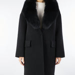 Cappotto in pura lana e cashmere con inserti in vera pelliccia AL405 99 ATELIER LEGORA 