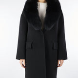 Cappotto in pura lana e cashmere con inserti in vera pelliccia AL405 99 ATELIER LEGORA 