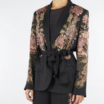 Giacca Nero blazer jacquard con stampa TP2040 12742 TWIN SET 