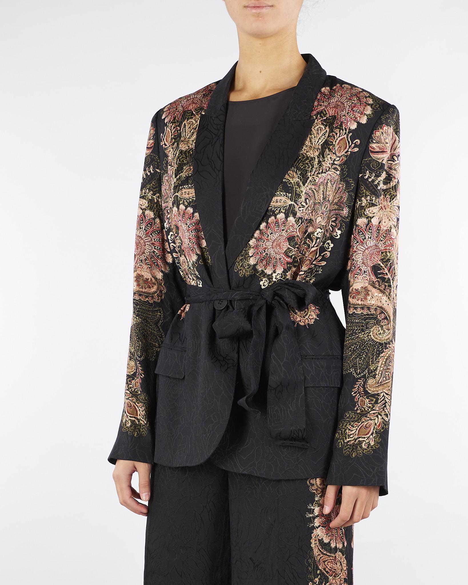 Giacca Nero blazer jacquard con stampa TP2040 12742 TWIN SET 