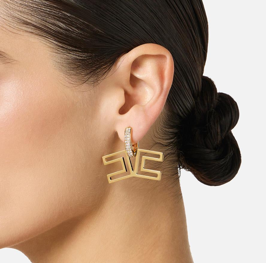 Orecchini con pavé di strass OR31A61E2 U95 ELISABETTA FRANCHI 