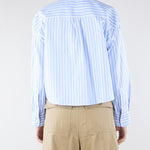 Camicia Azzurro in oxford di cotone a righe WKDCARTONE 1 MAX MARA WEEKEND 