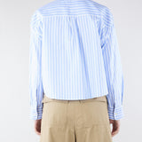 Camicia Azzurro in oxford di cotone a righe WKDCARTONE 1 MAX MARA WEEKEND 