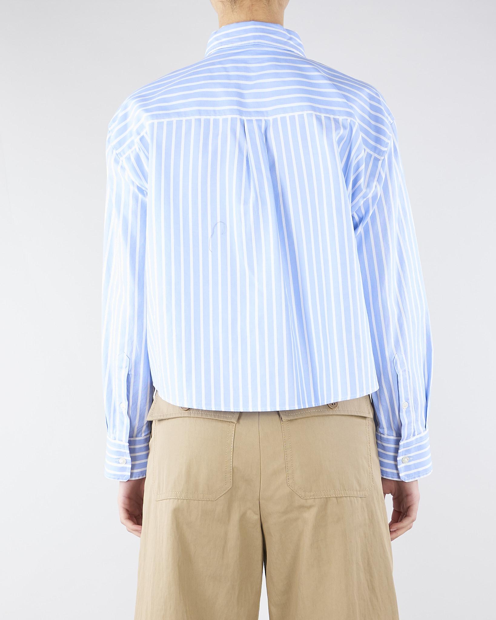 Camicia Azzurro in oxford di cotone a righe WKDCARTONE 1 MAX MARA WEEKEND 