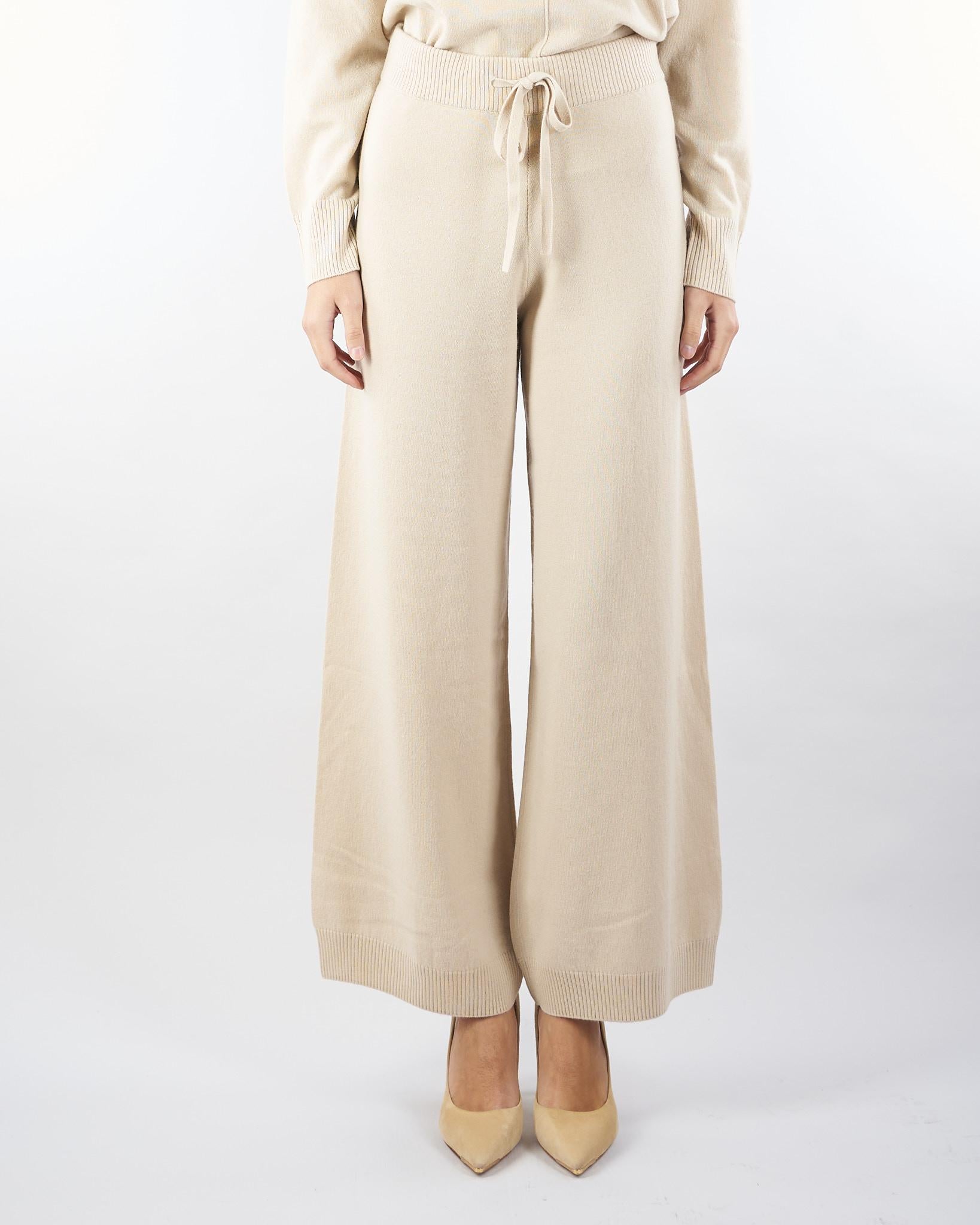 Pantalone Beige in filato di lana e cachemire JOSEF 1 MAX MARA WEEKEND 