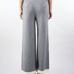 Pantalone Grigio-Bianco in maglia wide leg NS250 95 NO SECRETS 