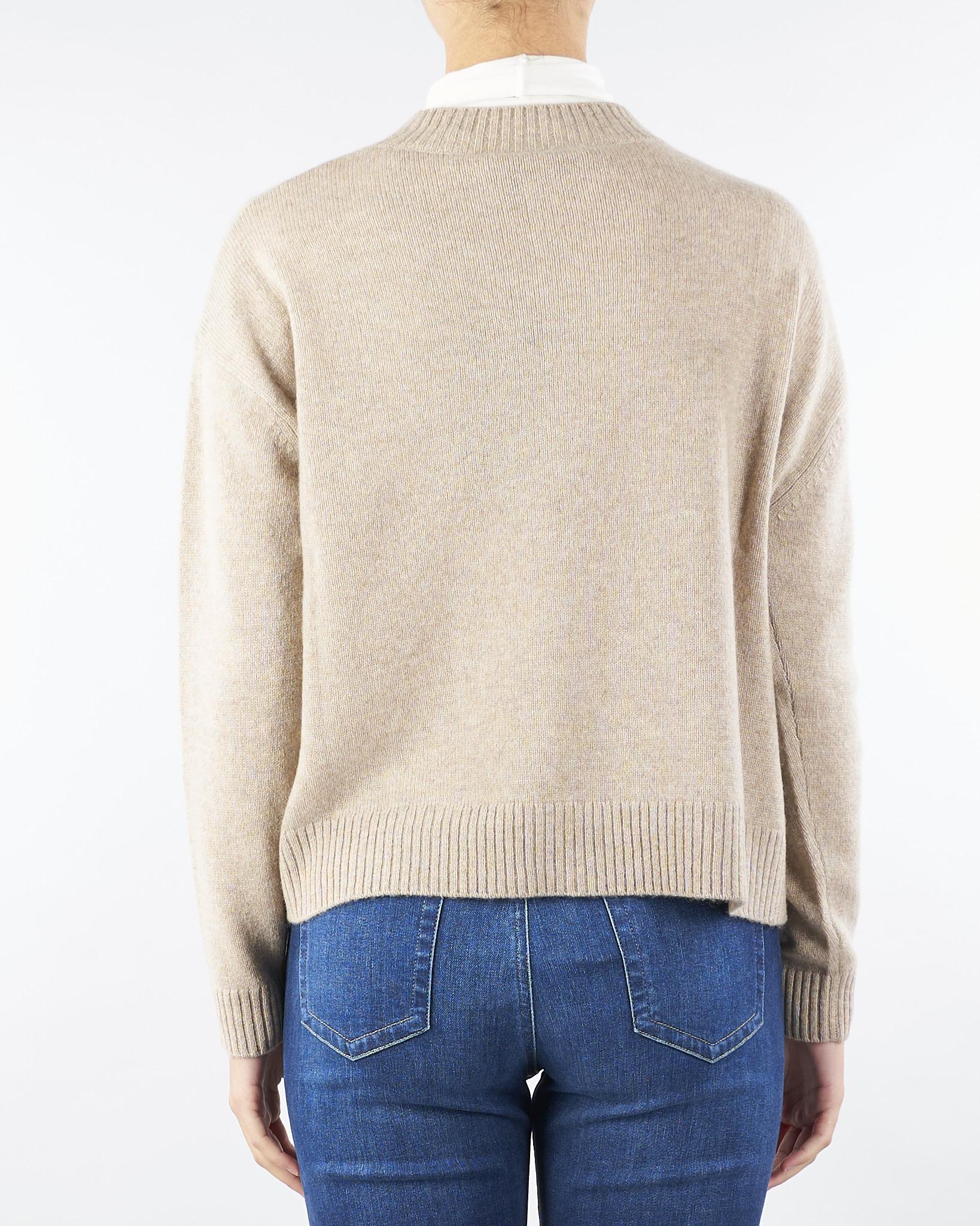 Cardigan Beige in filato di cachemire OMBRA 2 MAX MARA WEEKEND 