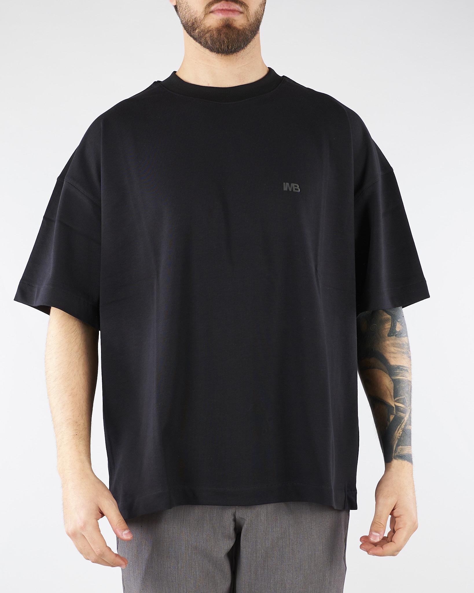 T-shirt Nero Oversize con logo TS3740 9 I'M BRIAN 