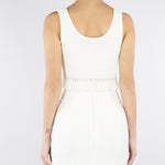 Top Avorio in maglia à jour TK74B61E2 360 ELISABETTA FRANCHI 