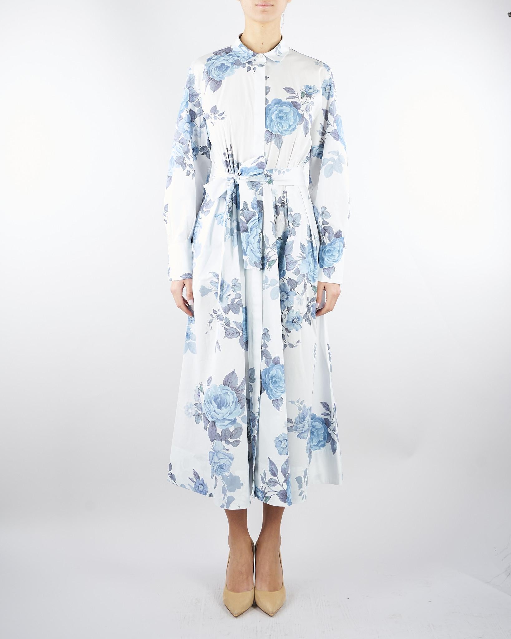 Chemisier Azzurro in popeline di cotone stretch MLLFORMICA 3 MARELLA 