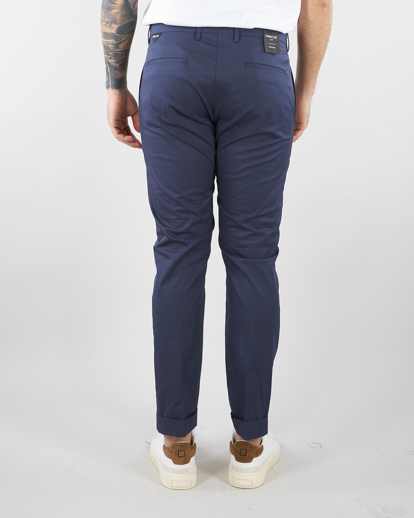 Pantalone Roxy Blu in cotone GC1PSS266888 E044 GOLDEN CRAFT 