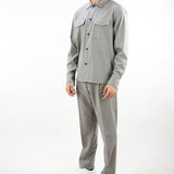 Pantalone Ford con pences in flanella di lana Low Brand