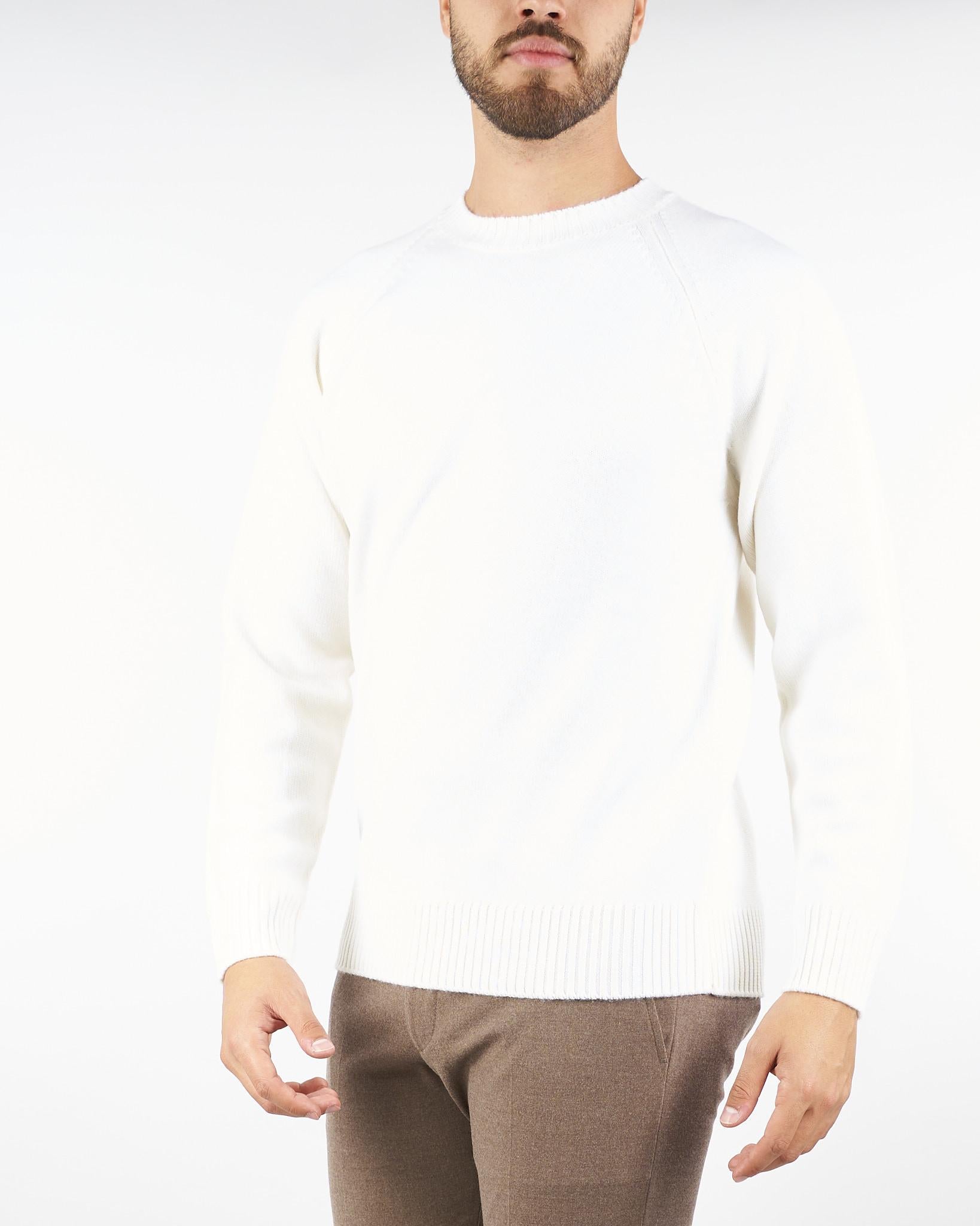 Maglia Panna in lana A069F009 1102 PAOLO PECORA 