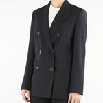 Blazer Nero doppiopetto in lana VADARE 5 MAX MARA STUDIO 