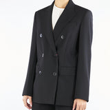 Blazer Nero doppiopetto in lana VADARE 5 MAX MARA STUDIO 