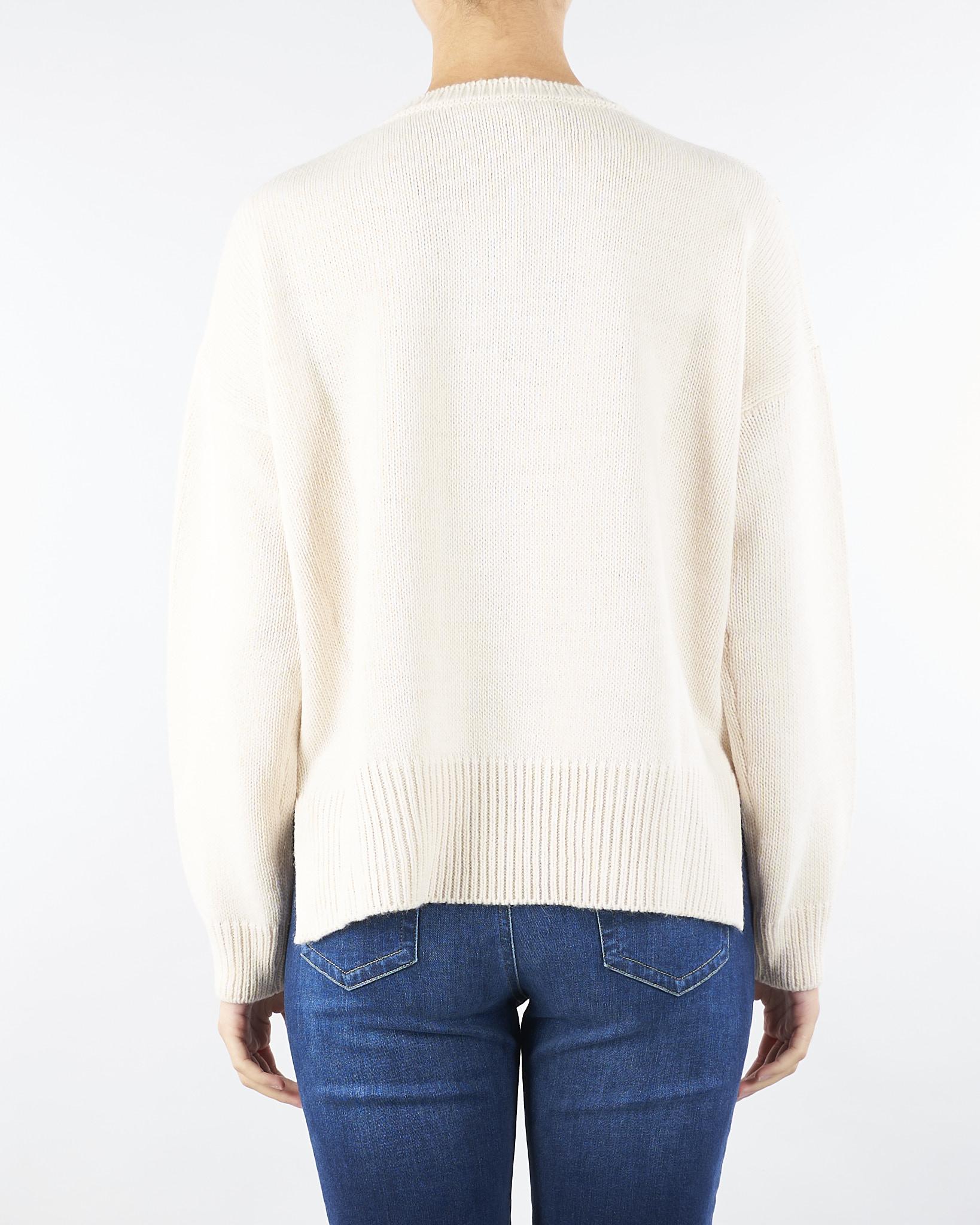 Maglia jacquard Panna RI5FP009 1041 ICONA 