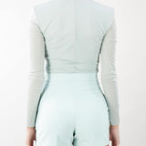 Body in jersey lurex con scollatura Elisabetta Franchi
