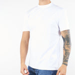 T-shirt Bianco basic in misto lyocell e cotone 8N1TE81JUVZ 100 EMPORIO ARMANI 