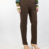 Pantalone sigaretta in gabardina