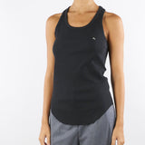 Top Nero a costine con logo 452MS01 11 CYCLE 