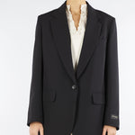 Blazer Nero oversize D47EI006E28 MF822 ERMANNO BY ERMANNO SCERVINO 