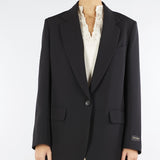 Blazer Nero oversize D47EI006E28 MF822 ERMANNO BY ERMANNO SCERVINO 