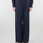 Pantalone Blu con elastico in vita WKDMALLO 1 MAX MARA WEEKEND 