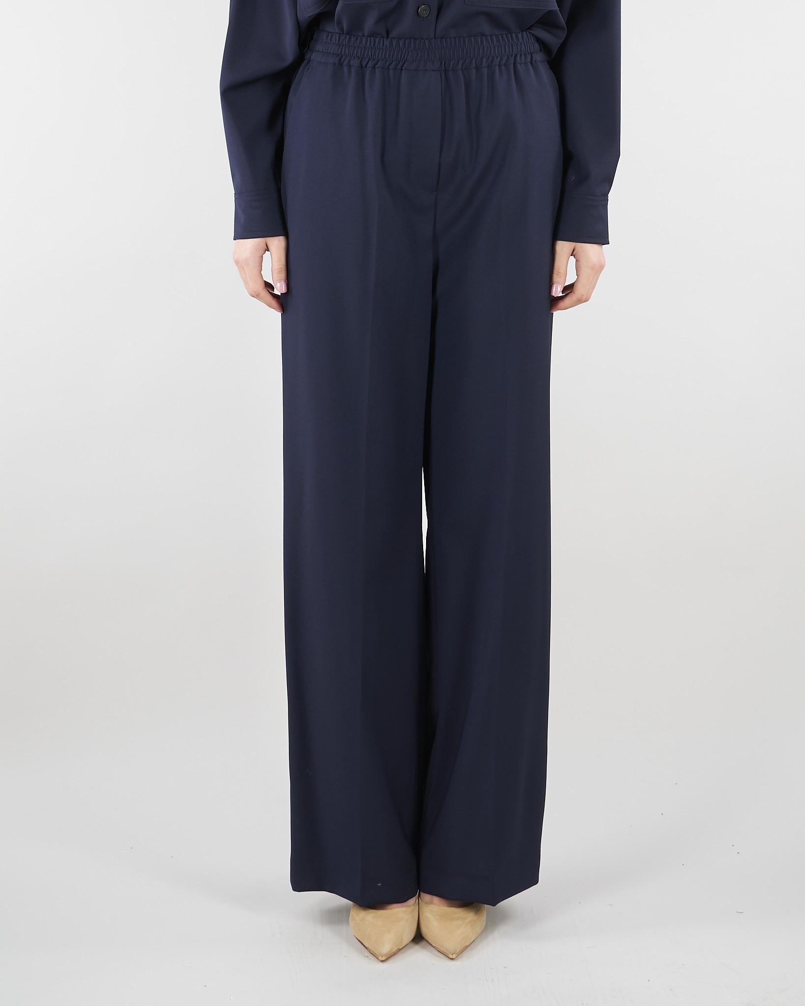 Pantalone Blu con elastico in vita WKDMALLO 1 MAX MARA WEEKEND 
