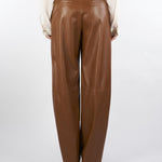 Pantaloni Cuoio in jersey spalmato LORD 1 PENNY BLACK 