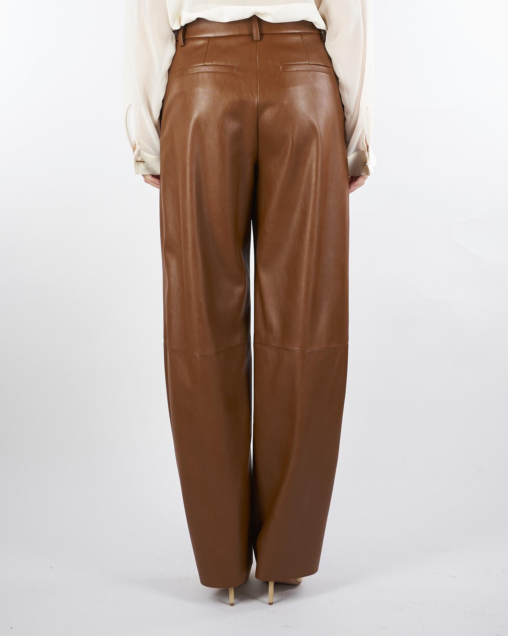 Pantaloni Cuoio in jersey spalmato LORD 1 PENNY BLACK 