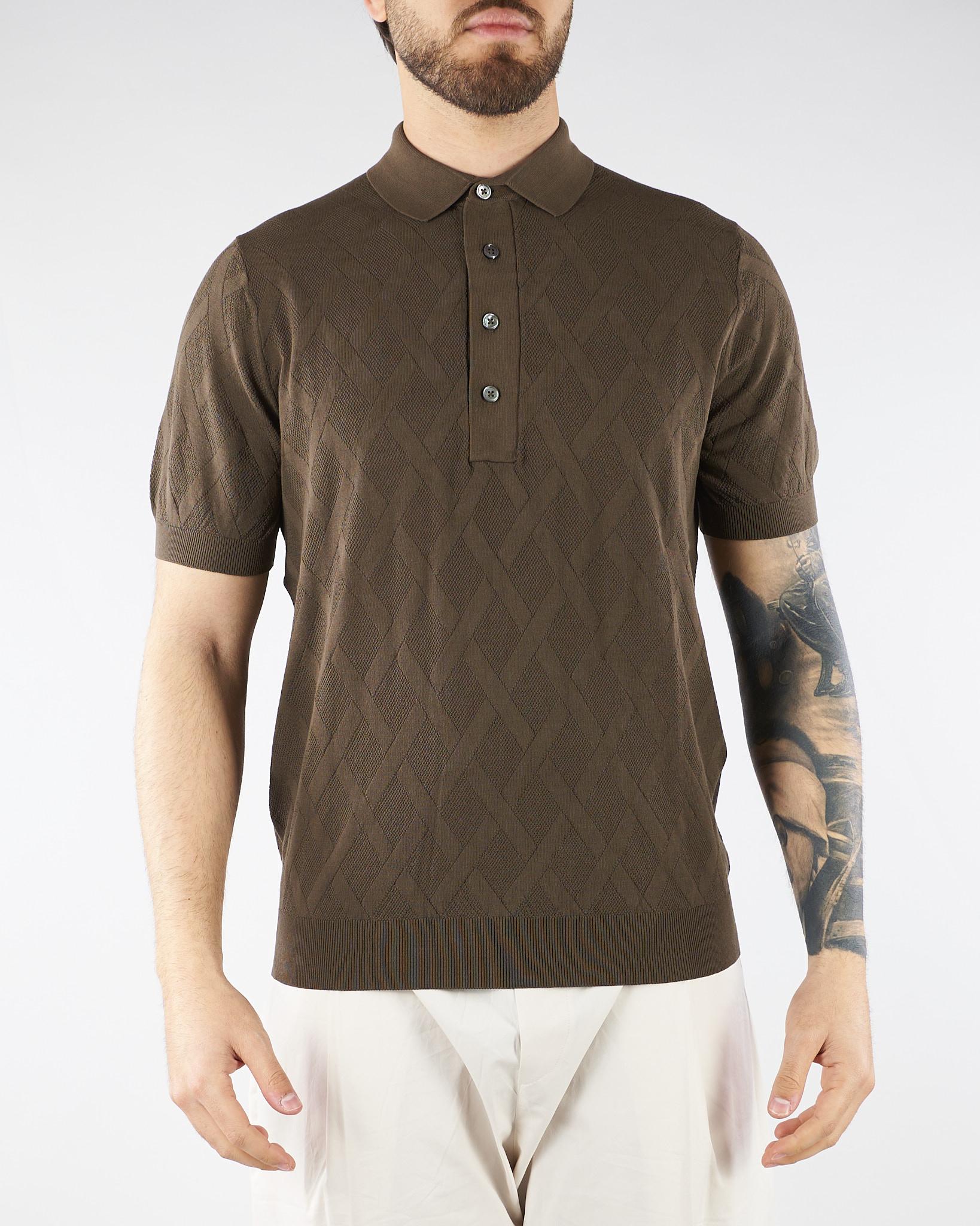 Maglia polo jacquard Moro DK17019B 85 DIKTAT 