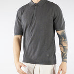 Maglia Grigio a polo con zip EM004305AF23761 O8003 EMPORIO ARMANI 