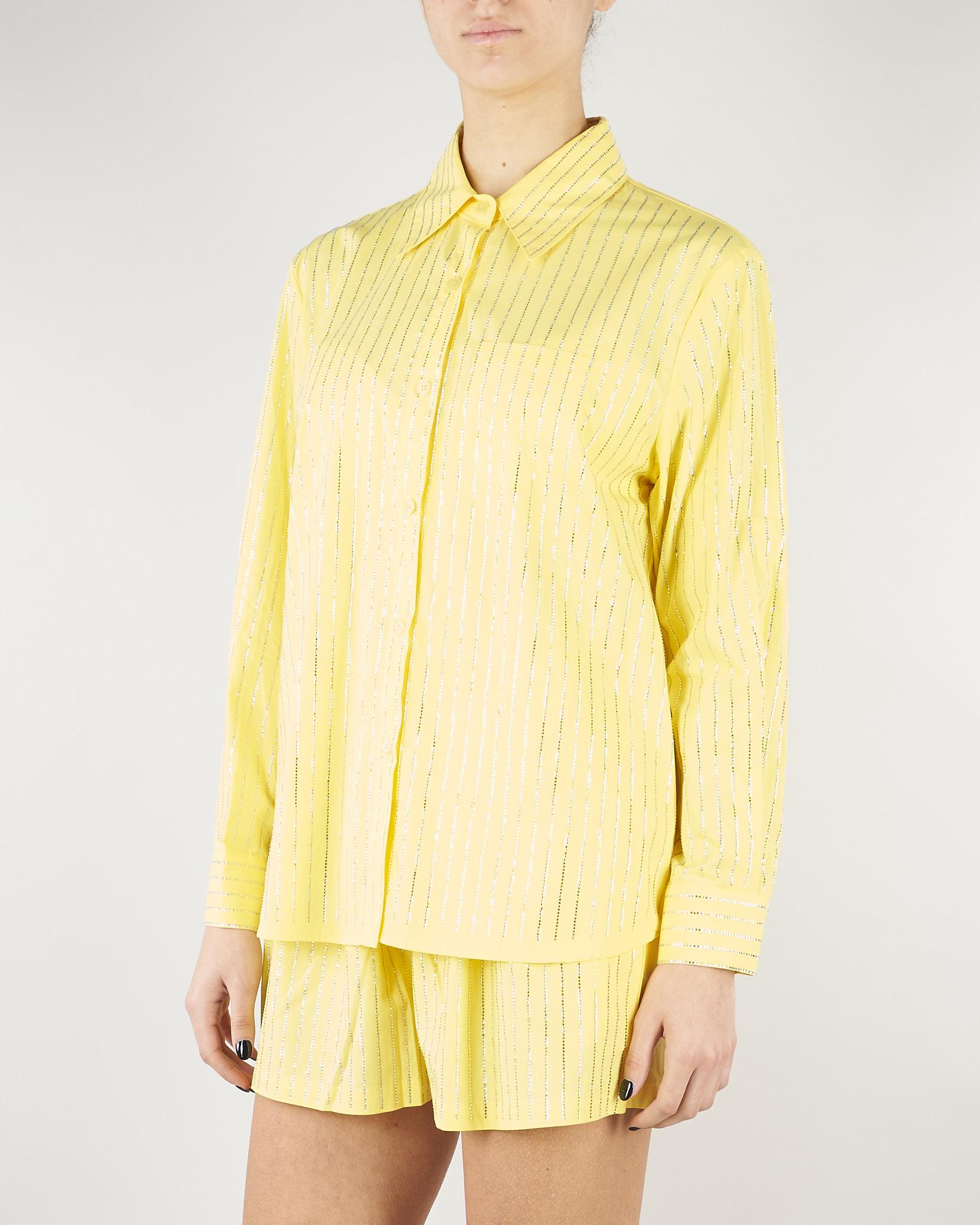 Camicia Giallo con strass all over NS227 38 NO SECRETS 