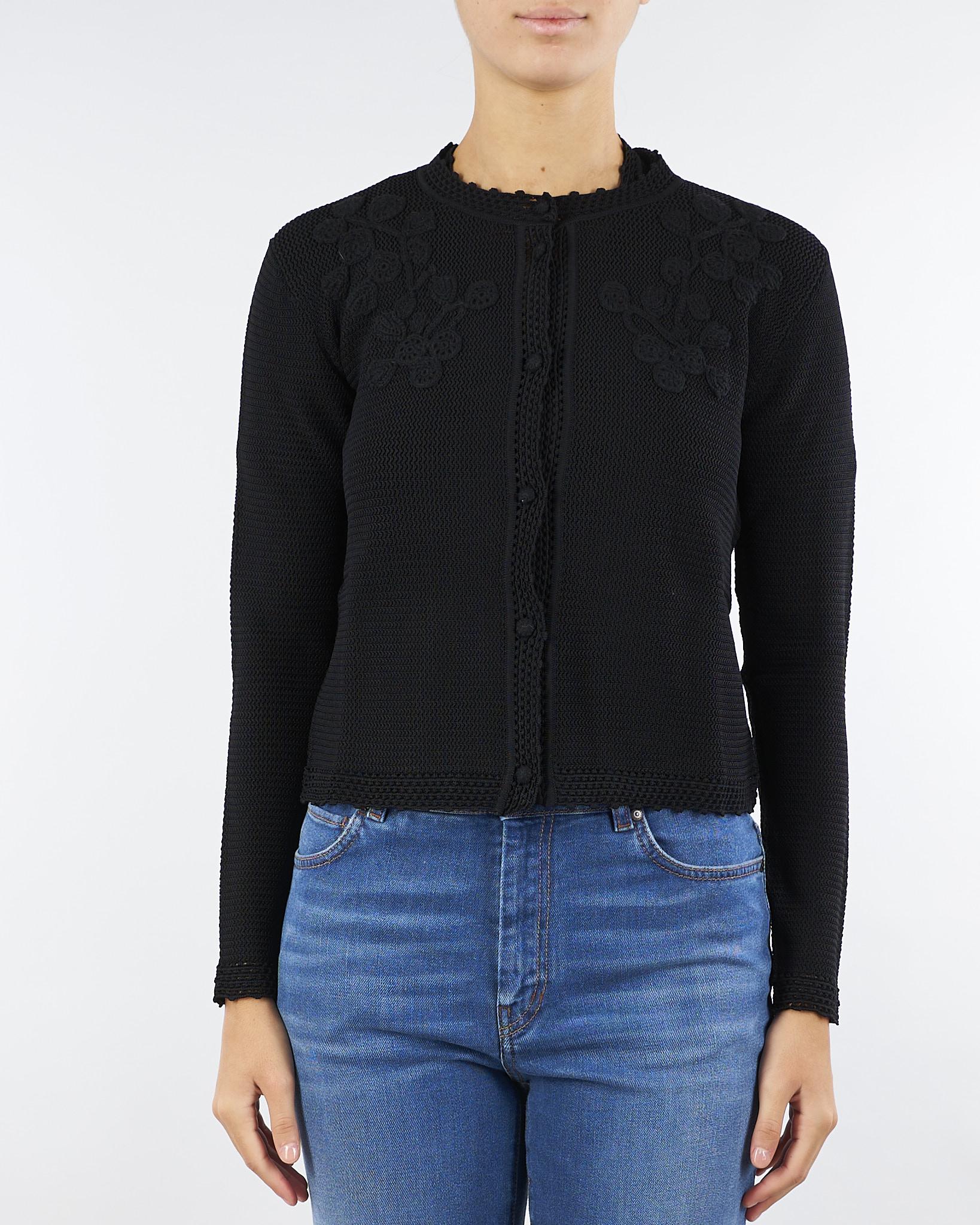 Completo Cardigan e Top Nero con ricami TP3174 6 TWIN SET 