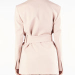 Giacca Rosa in lana con cintura TESO 4 MAX MARA WEEKEND 
