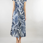Chemisier Blu-Bianco midi in popeline PBBGIOIRE 12 PENNY BLACK 