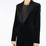 Giacca smoking Nero in velluto EOLIE 7 MAX MARA STUDIO 