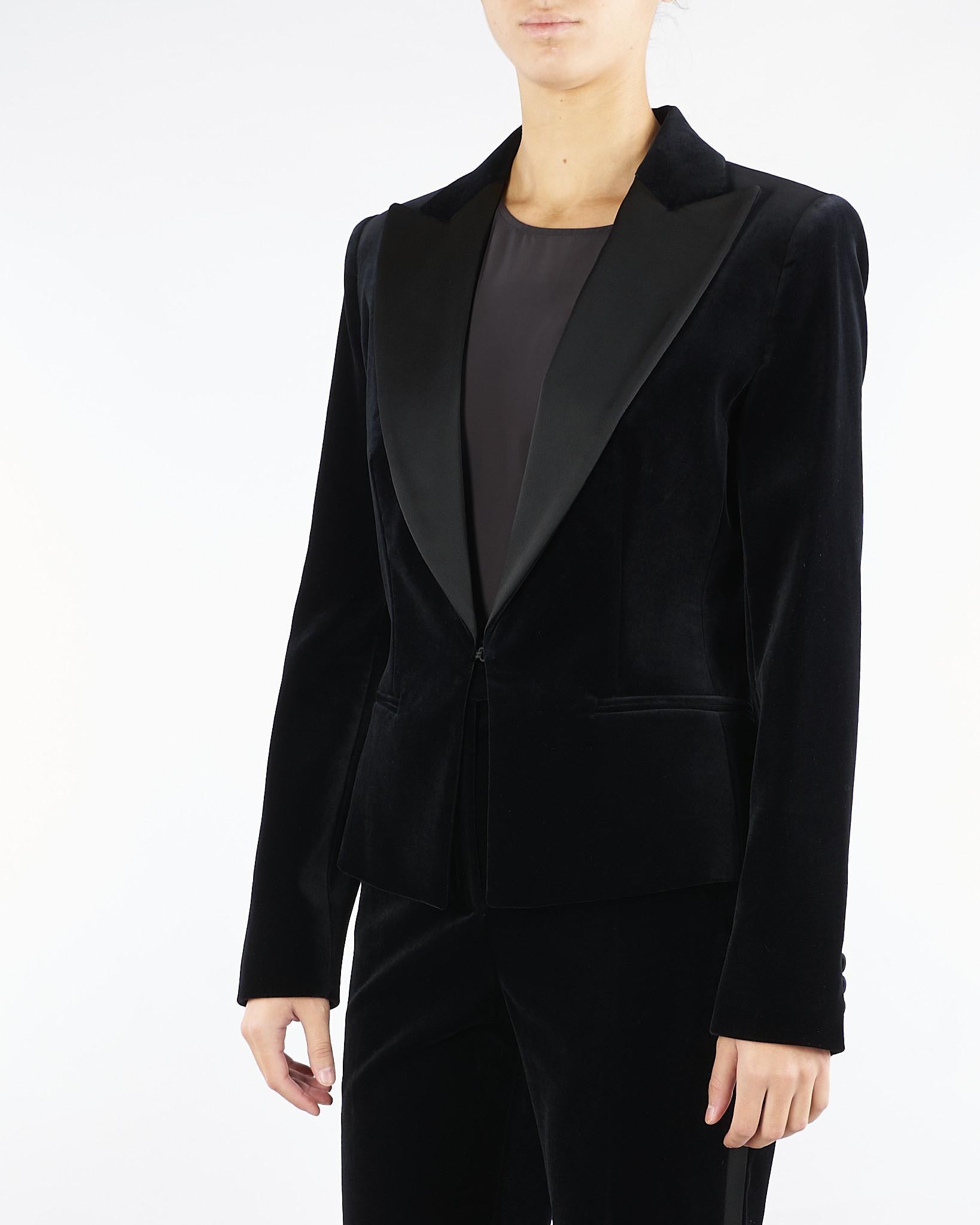Giacca smoking Nero in velluto EOLIE 7 MAX MARA STUDIO 
